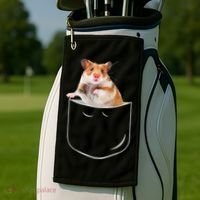 Pocket Hamster Shirt, Funny Hamster In Pocket Gift Tshirt TShirt Golf Towel thumb 2