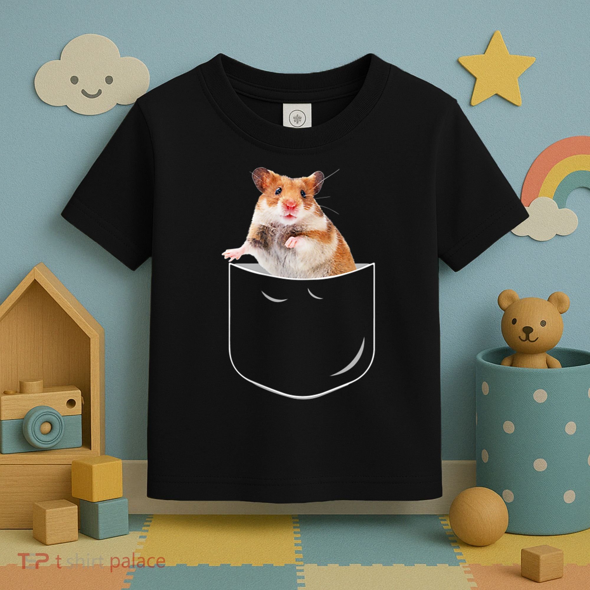 Pocket Hamster Shirt, Funny Hamster In Pocket Gift Tshirt TShirt Toddler T-Shirt