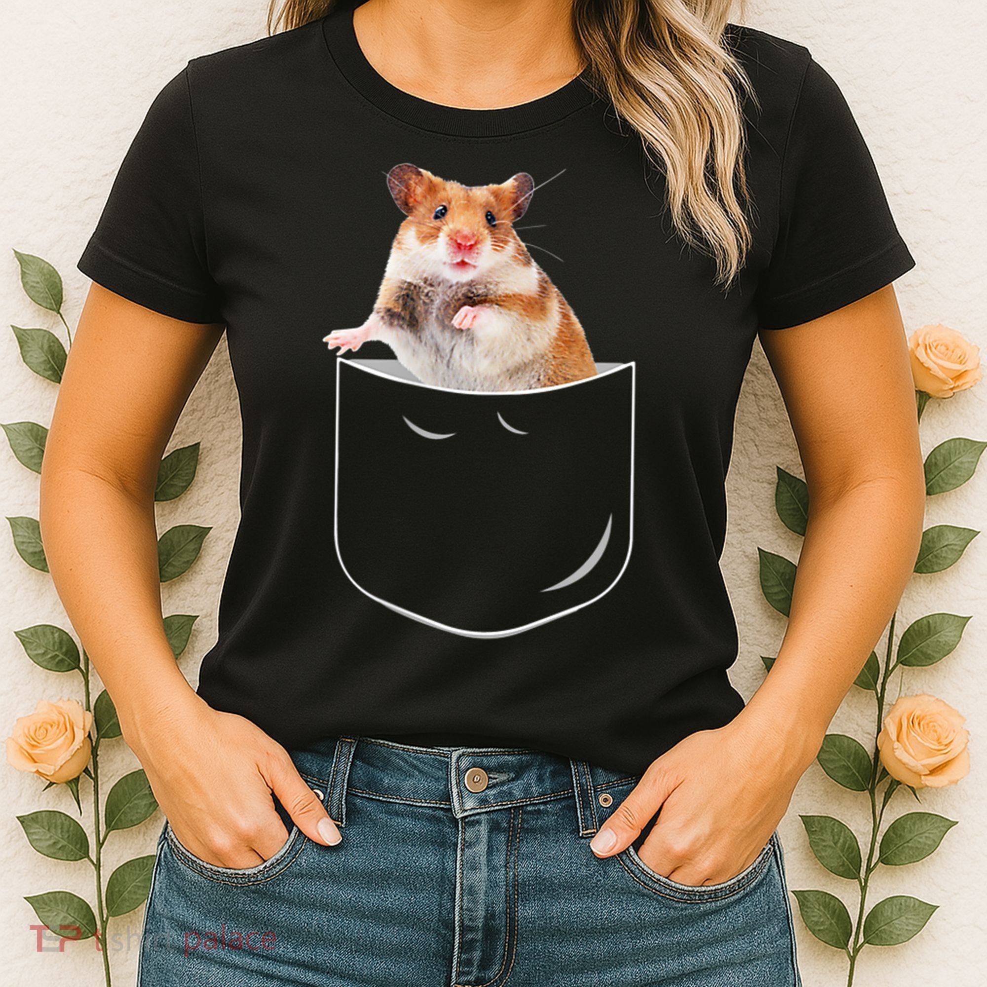 Pocket Hamster Shirt, Funny Hamster In Pocket Gift Tshirt TShirt Women's T-Shirt