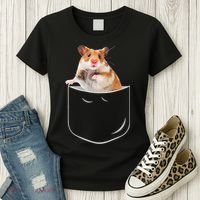 Pocket Hamster Shirt, Funny Hamster In Pocket Gift Tshirt TShirt Women's T-Shirt thumb 3
