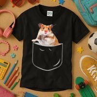 Pocket Hamster Shirt, Funny Hamster In Pocket Gift Tshirt TShirt Kids T-Shirt thumb 3