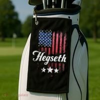 Pete Hegseth Secretary Of Defense Trump Pick Maga Support Golf Towel thumb 2