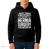 Post Hernia Surgery Recovery Kids Hoodie thumb 4