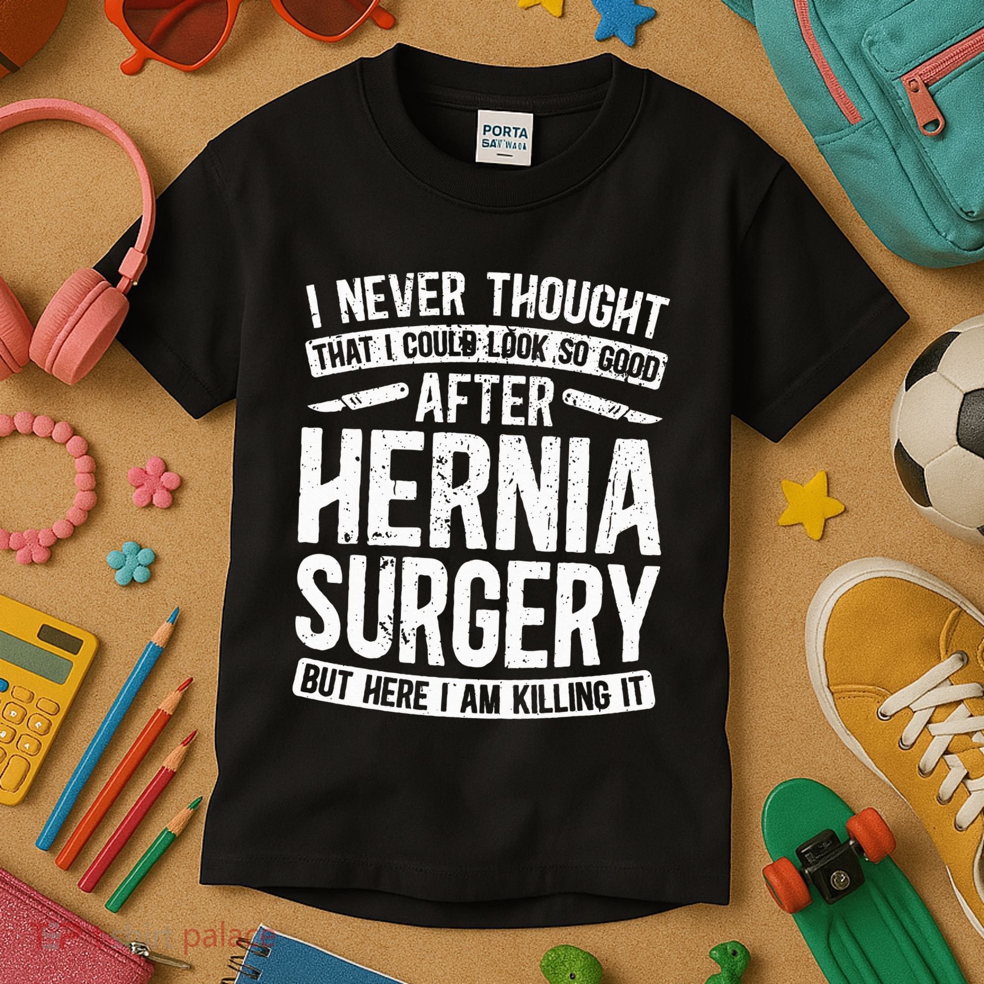 Post Hernia Surgery Recovery Kids T-Shirt