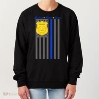 Protect Honor Serve Blue Striped Police Flag Women's Sweatshirt thumb 0