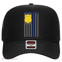 Protect Honor Serve Blue Striped Police Flag Hat thumb 0