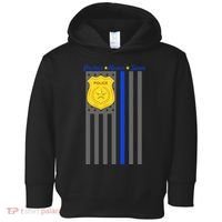 Protect Honor Serve Blue Striped Police Flag Toddler Hoodie thumb 0