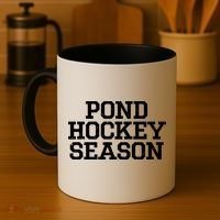 Pond Hockey Season Gift Coffee Mug thumb 4