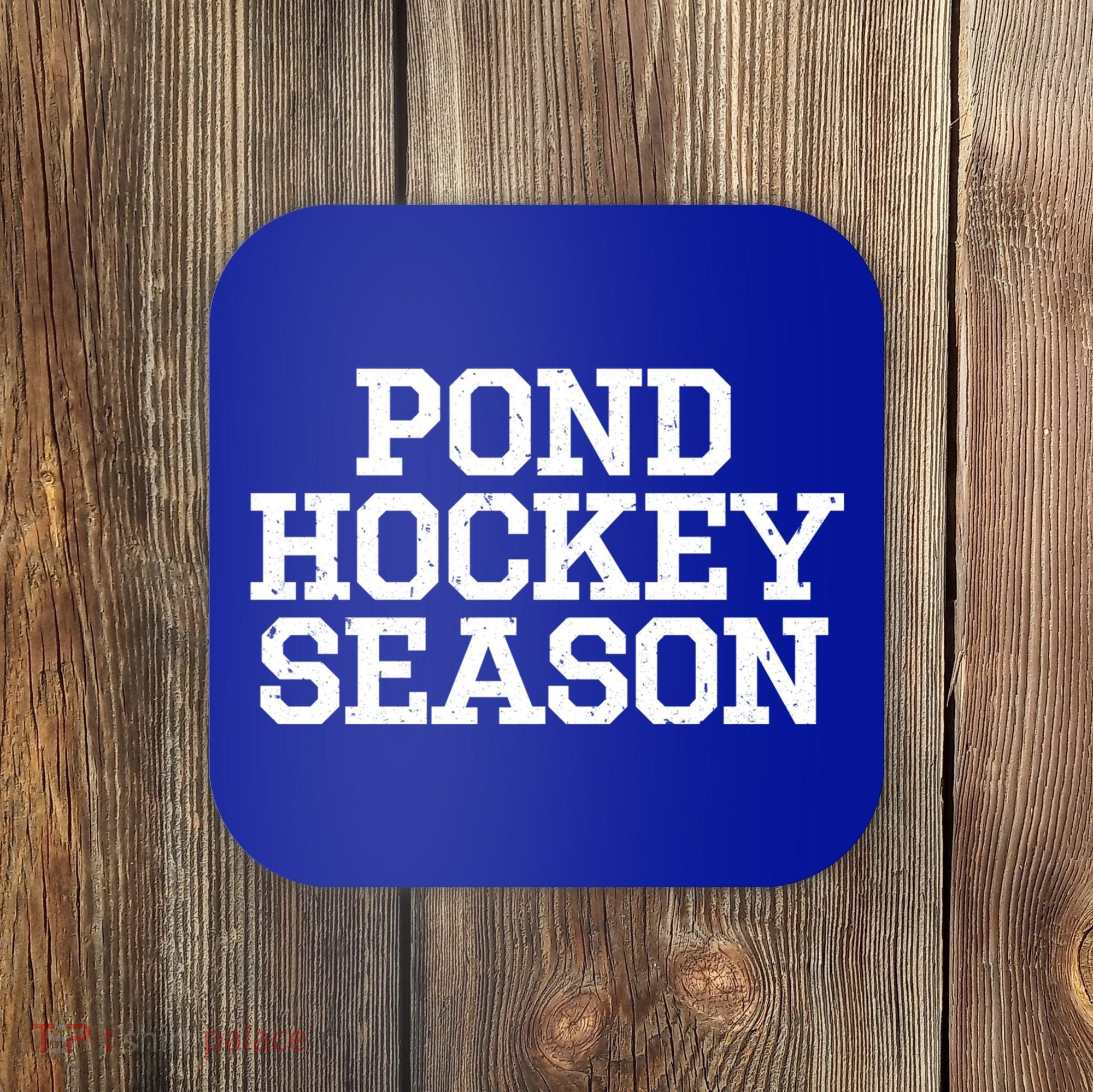 Pond Hockey Season Gift Coaster