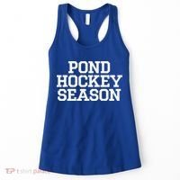 Pond Hockey Season Gift Women's Tank Top thumb 0