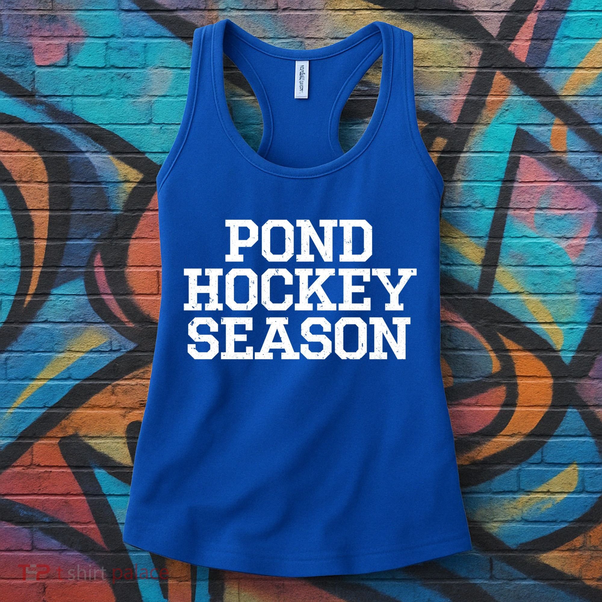 Pond Hockey Season Gift Women's Tank Top
