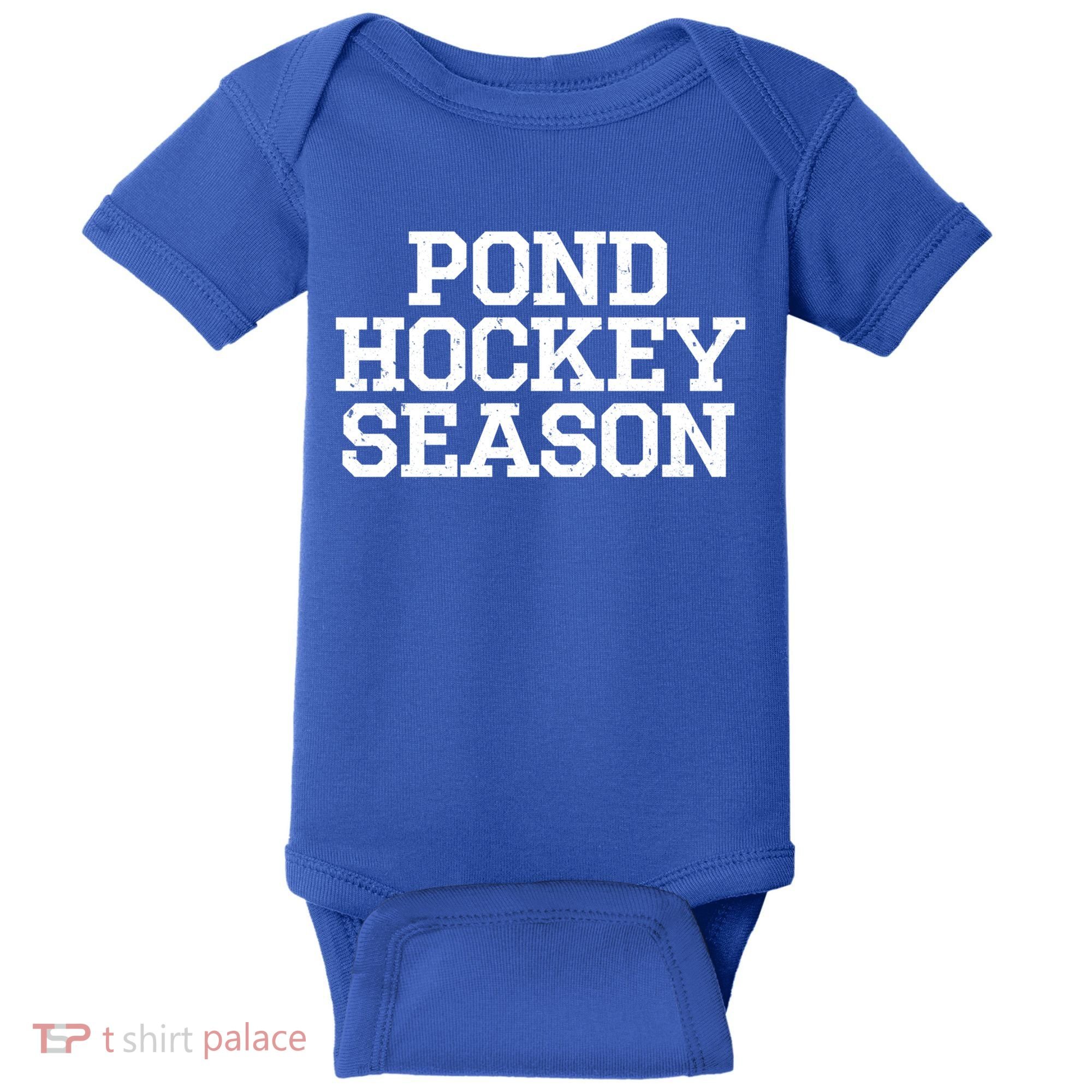 Pond Hockey Season Gift Baby Bodysuit