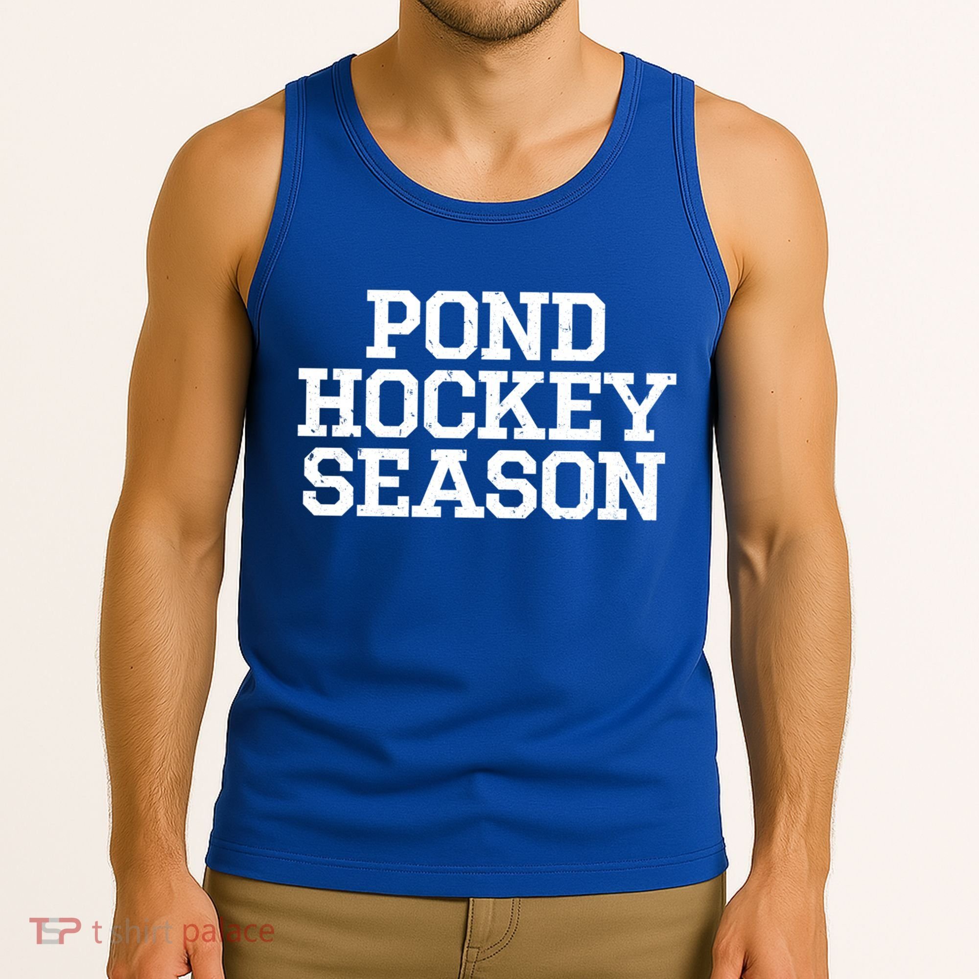 Pond Hockey Season Gift Tank Top