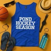 Pond Hockey Season Gift Tank Top thumb 4