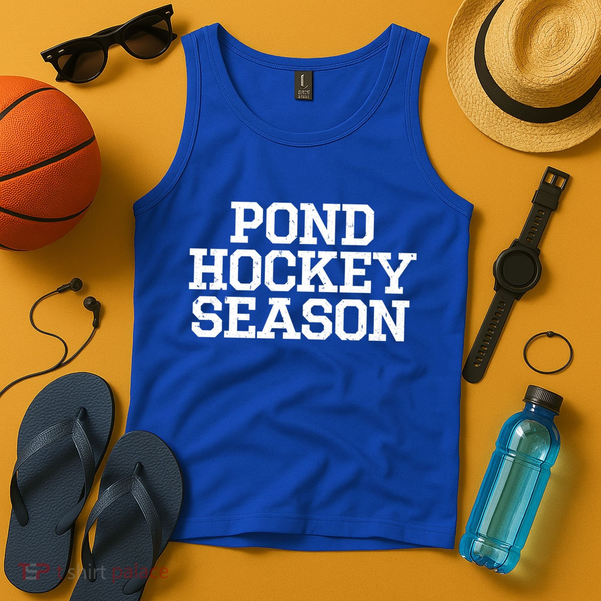 Pond Hockey Season Gift Tank Top