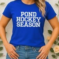 Pond Hockey Season Gift Women's T-Shirt thumb 2