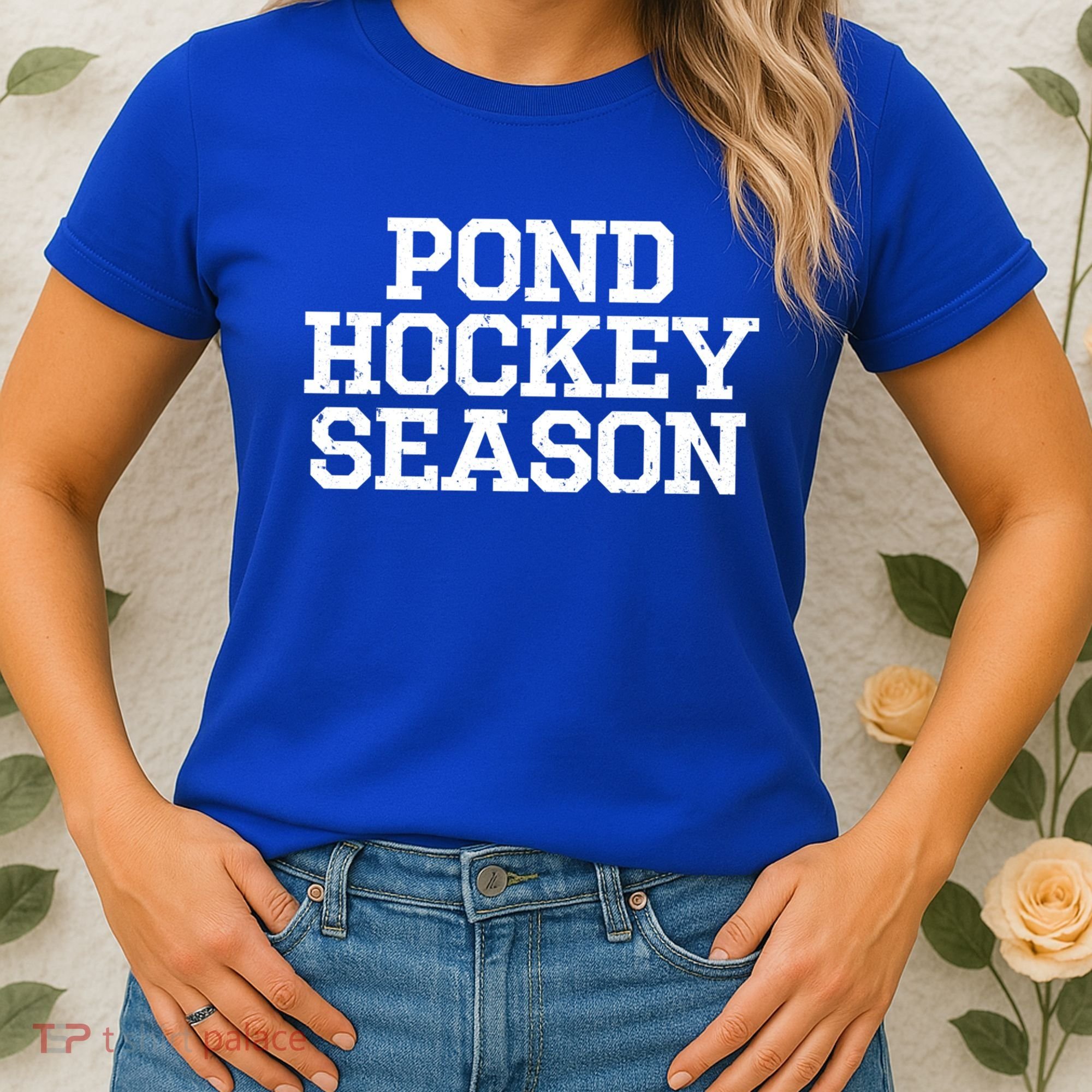 Pond Hockey Season Gift Women's T-Shirt