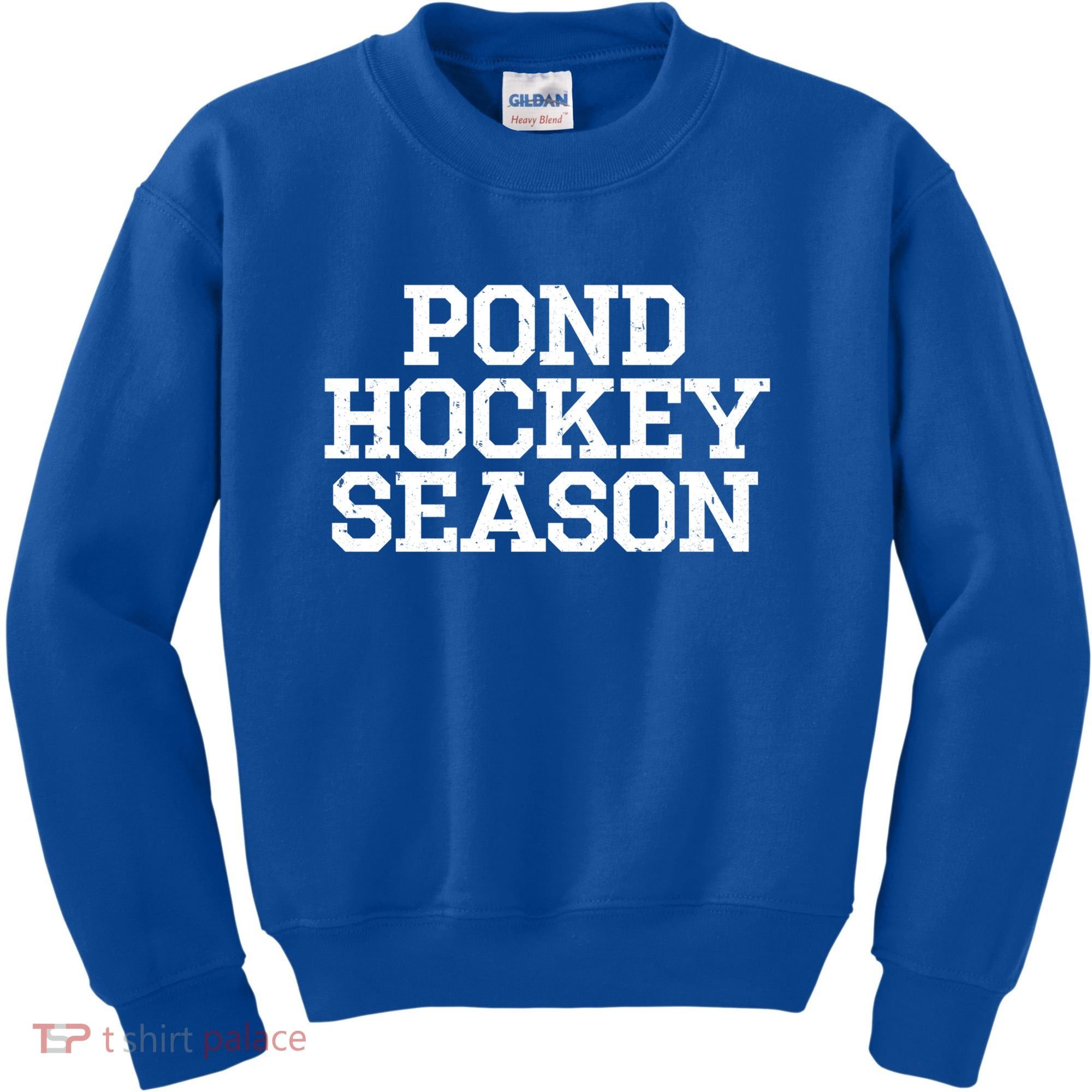 Pond Hockey Season Gift Kids Sweatshirt