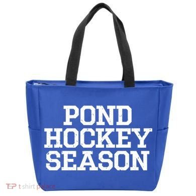 Pond Hockey Season Gift Tote Bag
