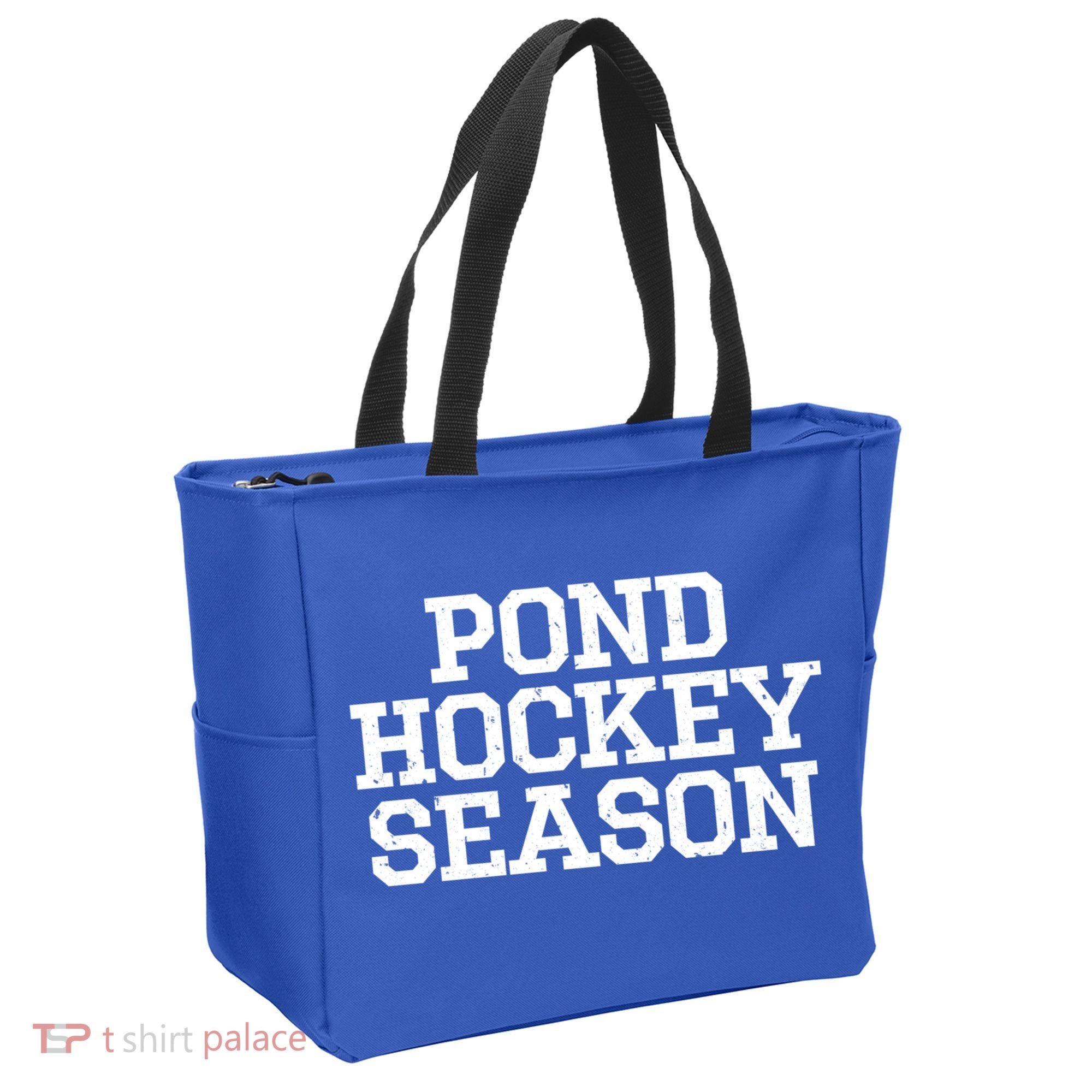 Pond Hockey Season Gift Tote Bag