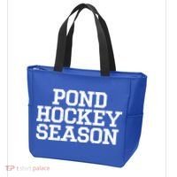 Pond Hockey Season Gift Tote Bag thumb 3