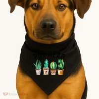 Pot Head Succulent Plant Lover Gift Funny Gardening Plant USA-Made Doggie Bandana thumb 1