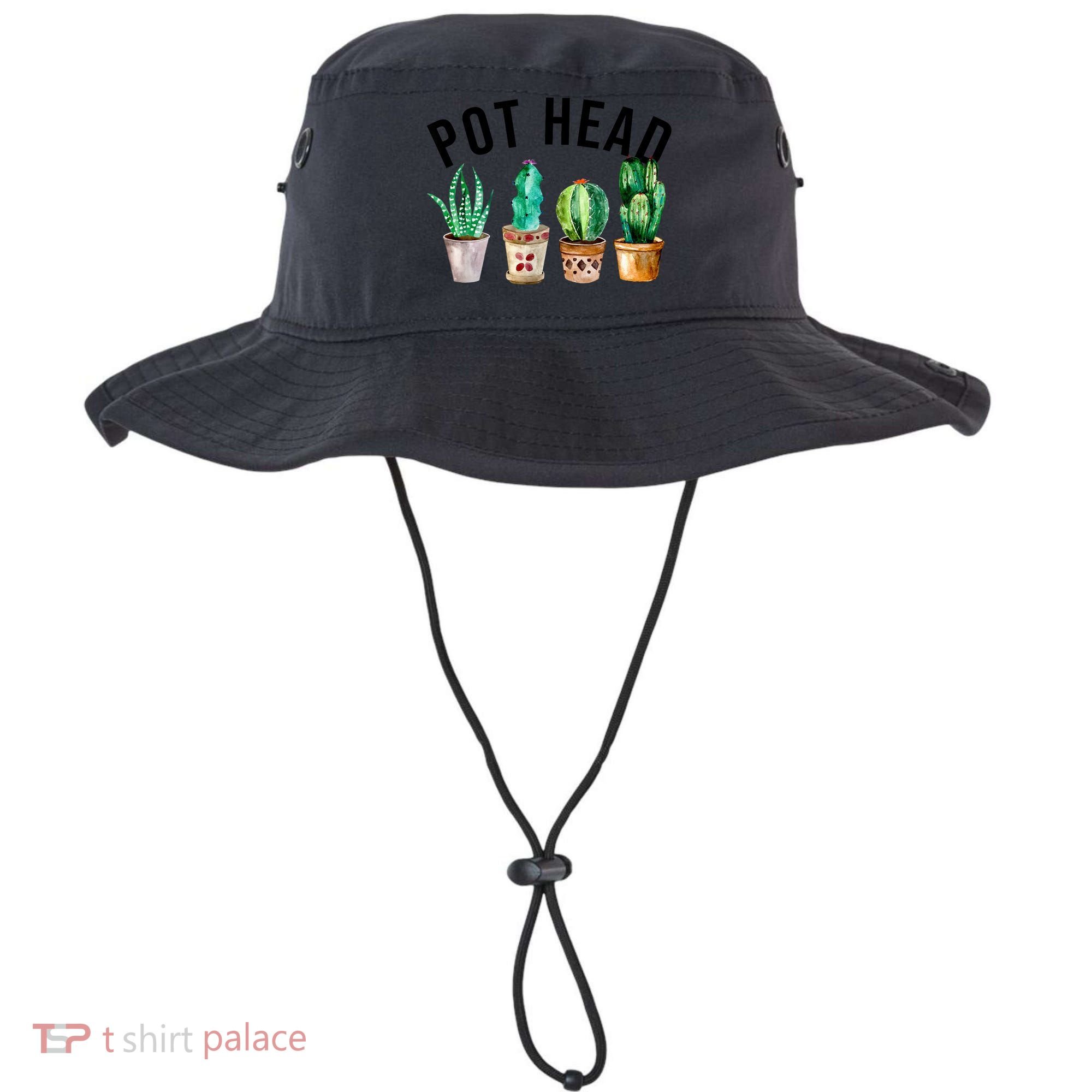 Pot Head Succulent Plant Lover Gift Funny Gardening Plant Bucket Hat