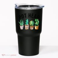 Pot Head Succulent Plant Lover Gift Funny Gardening Plant Tumbler thumb 0