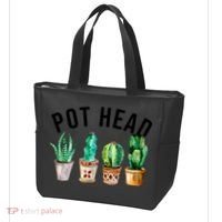 Pot Head Succulent Plant Lover Gift Funny Gardening Plant Tote Bag thumb 3