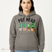 Pot Head Succulent Plant Lover Gift Funny Gardening Plant Hoodie thumb 5