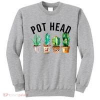 Pot Head Succulent Plant Lover Gift Funny Gardening Plant Sweatshirt thumb 0