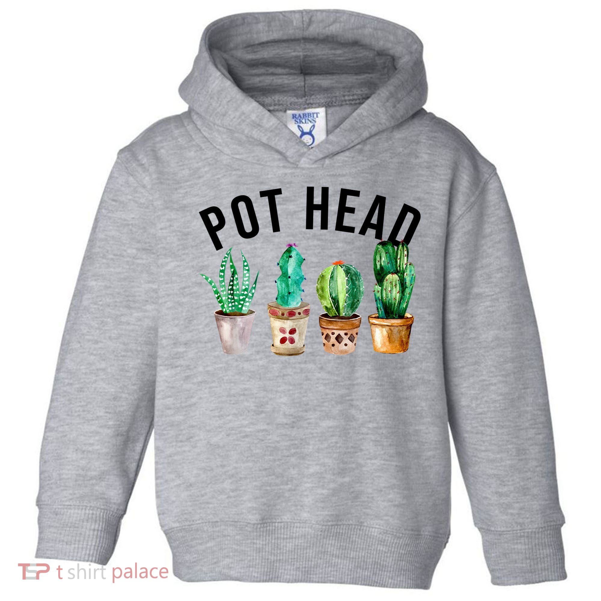 Pot Head Succulent Plant Lover Gift Funny Gardening Plant Toddler Hoodie