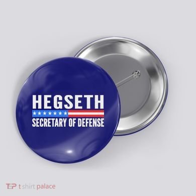 Pete Hegseth Secretary Of Defense Button