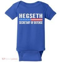 Pete Hegseth Secretary Of Defense Baby Bodysuit thumb 0