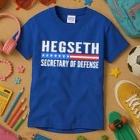 Pete Hegseth Secretary Of Defense Kids T-Shirt thumb 3
