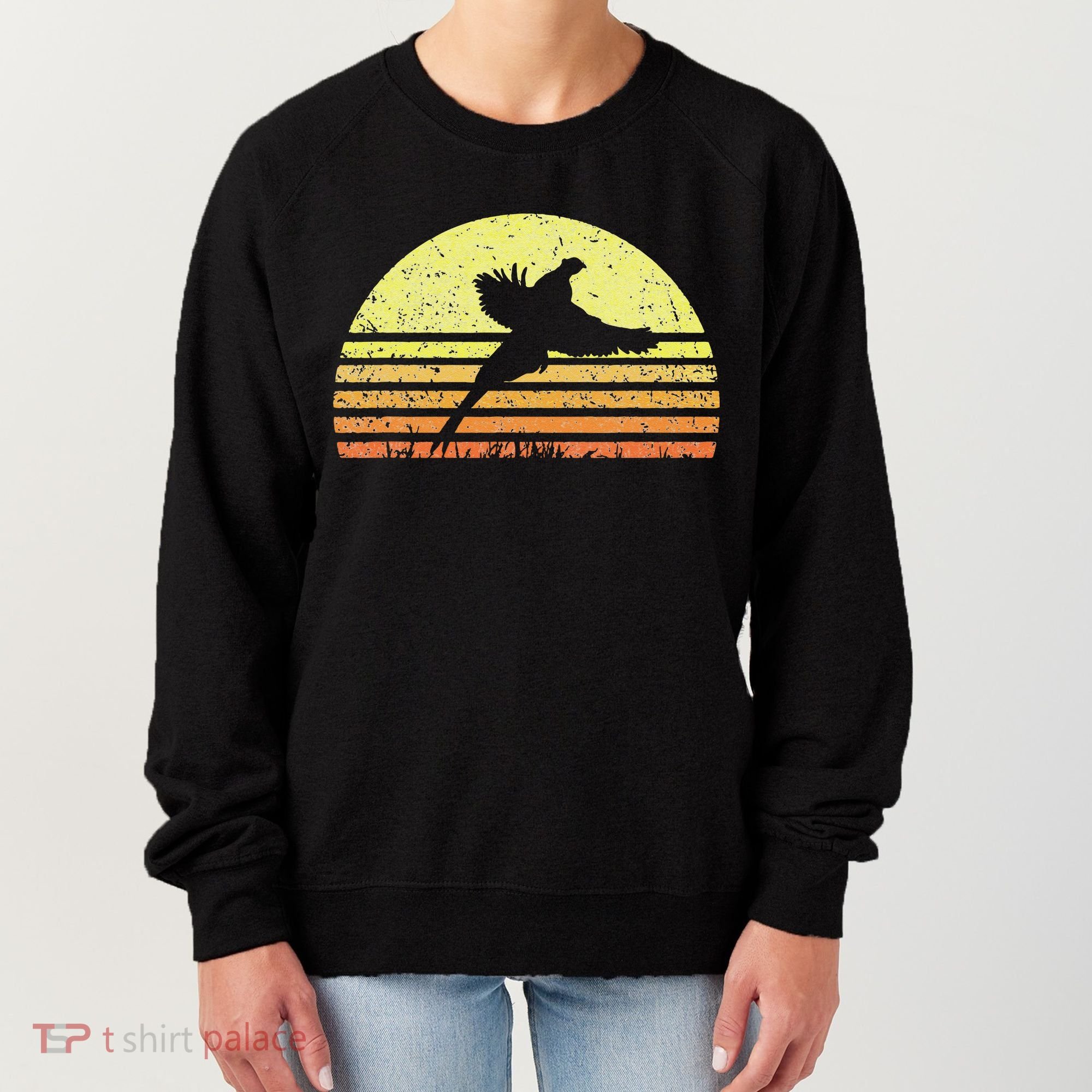 Pheasant Hunting South Dakota Upland Bird Game Hunter Retro Women's Sweatshirt