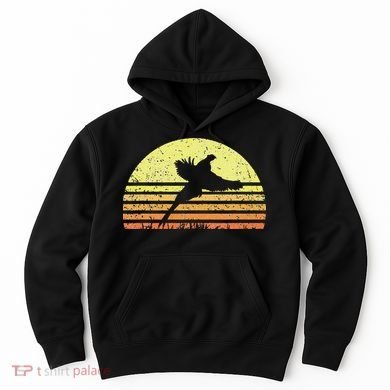 Pheasant Hunting South Dakota Upland Bird Game Hunter Retro Hoodie