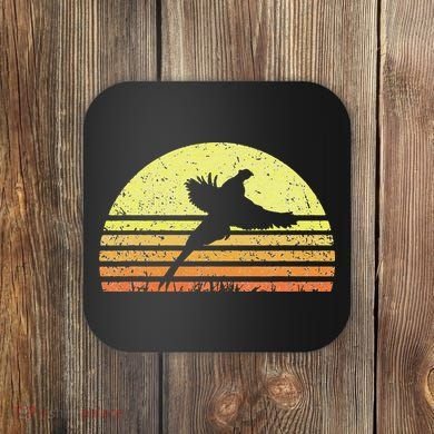 Pheasant Hunting South Dakota Upland Bird Game Hunter Retro Coaster