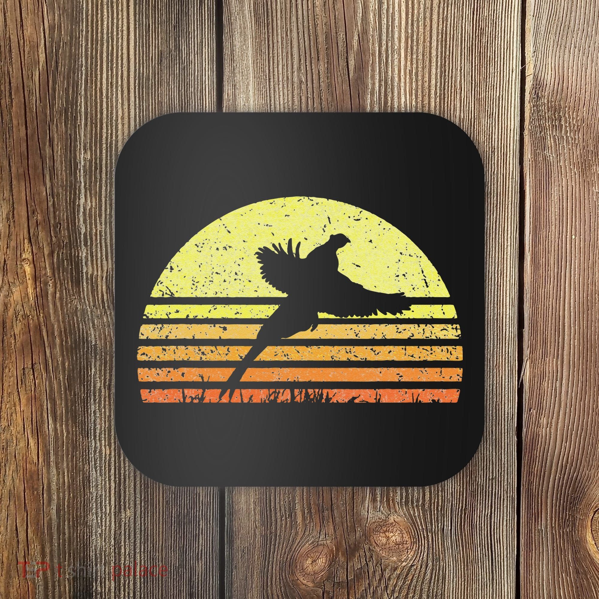 Pheasant Hunting South Dakota Upland Bird Game Hunter Retro Coaster