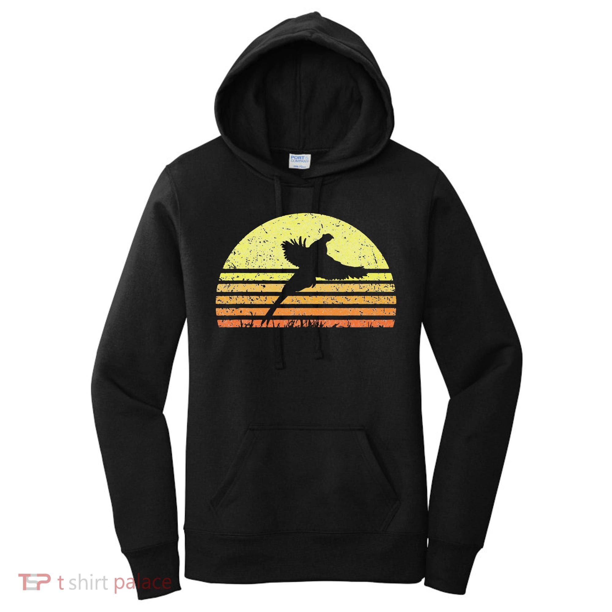 Pheasant Hunting South Dakota Upland Bird Game Hunter Retro Women's Hoodie