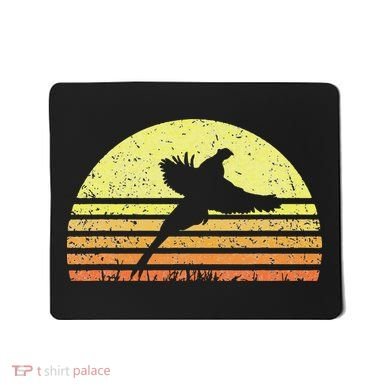 Pheasant Hunting South Dakota Upland Bird Game Hunter Retro Mousepad