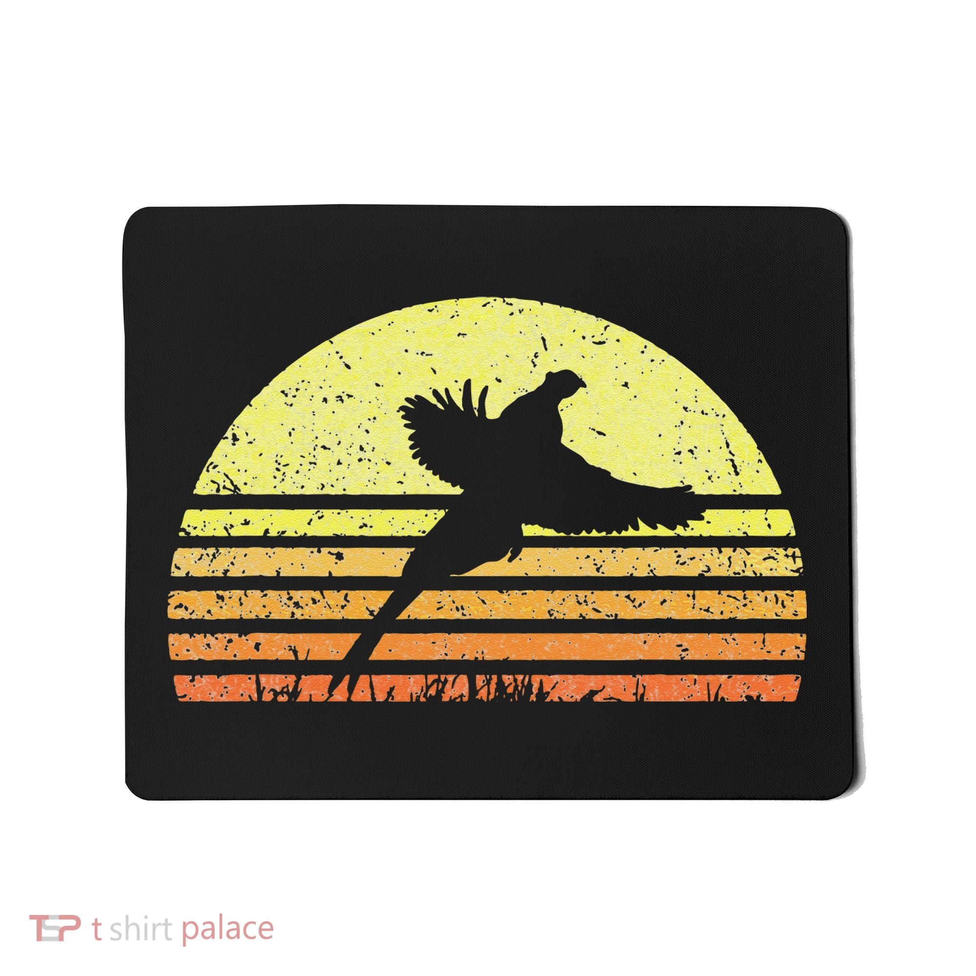 Pheasant Hunting South Dakota Upland Bird Game Hunter Retro Mousepad