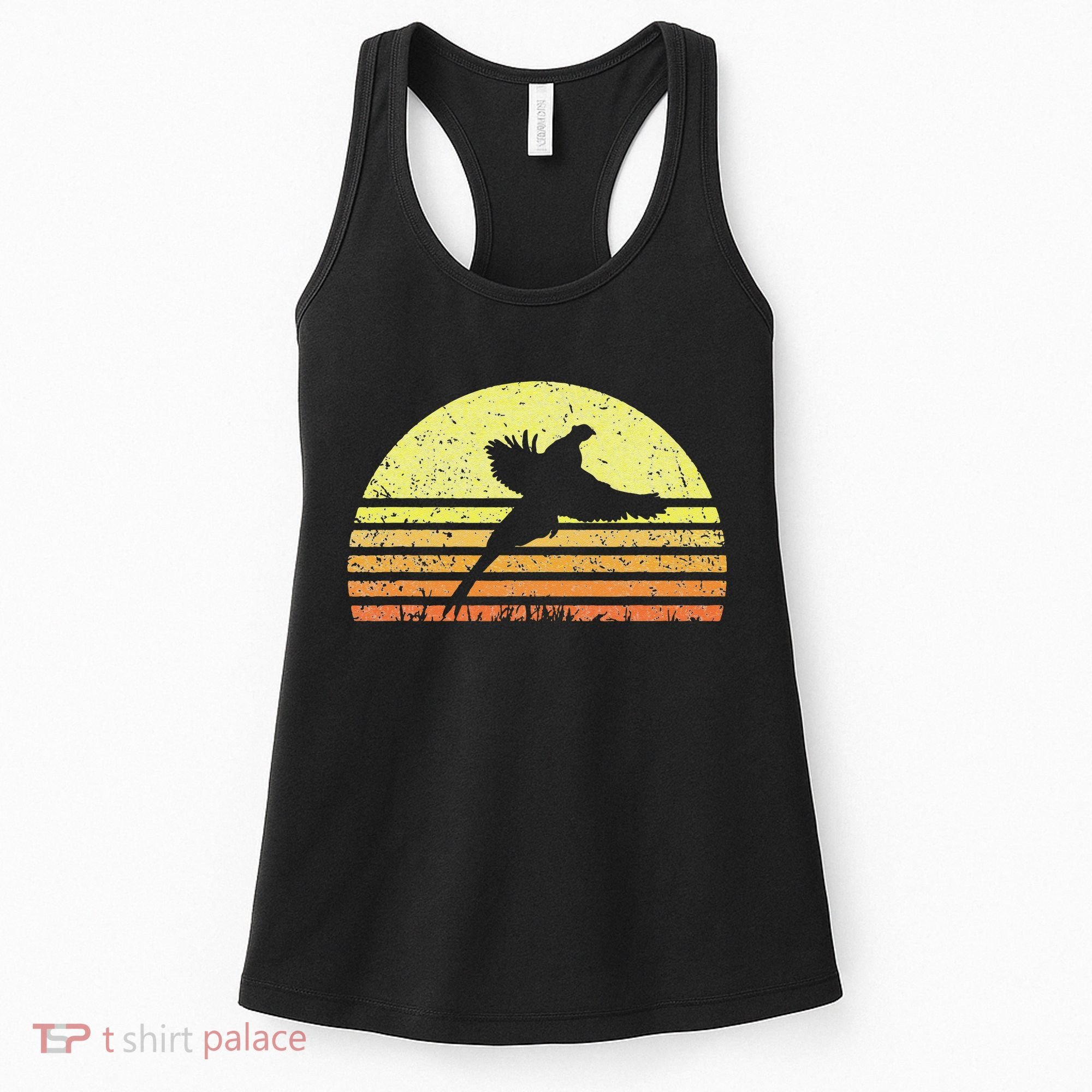 Pheasant Hunting South Dakota Upland Bird Game Hunter Retro Women's Tank Top