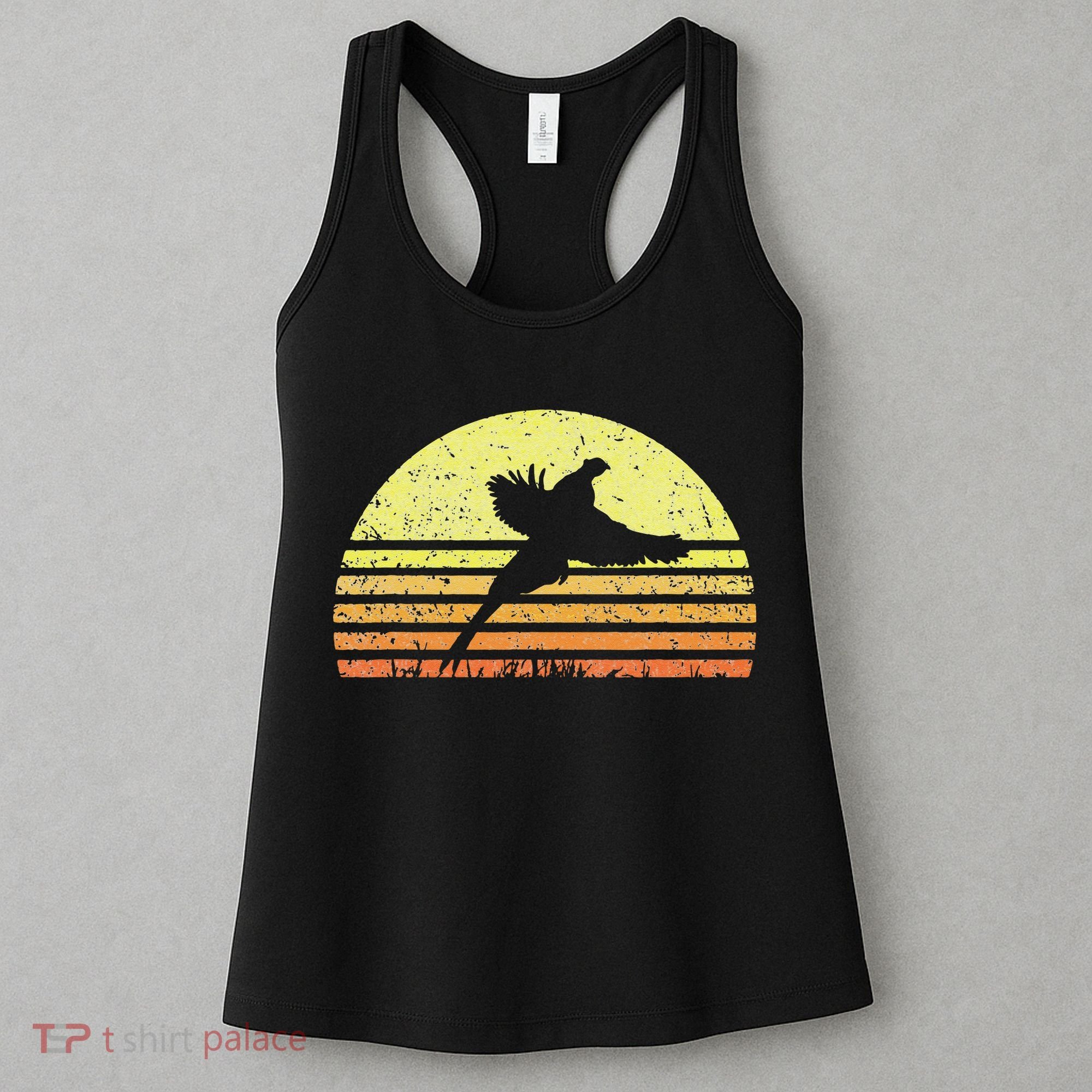 Pheasant Hunting South Dakota Upland Bird Game Hunter Retro Women's Tank Top