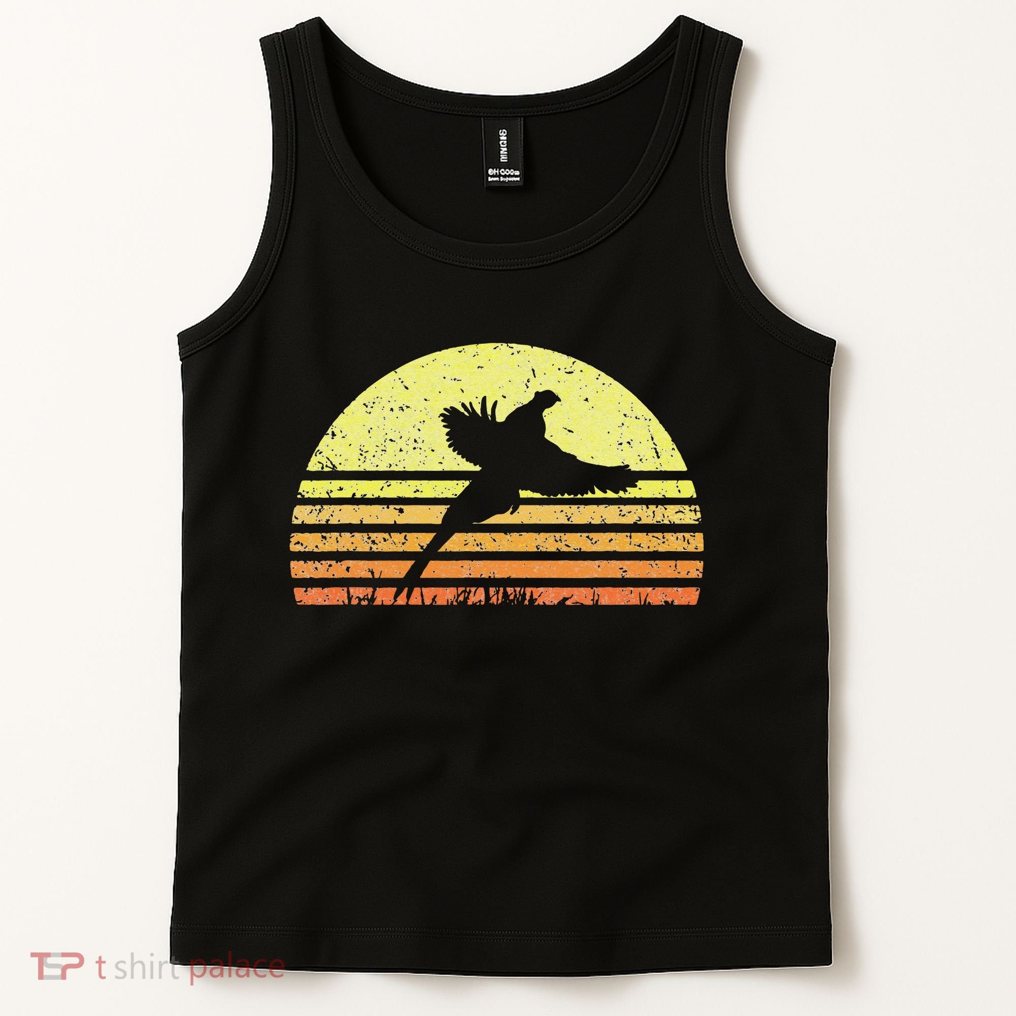 Pheasant Hunting South Dakota Upland Bird Game Hunter Retro Tank Top