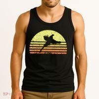 Pheasant Hunting South Dakota Upland Bird Game Hunter Retro Tank Top thumb 3