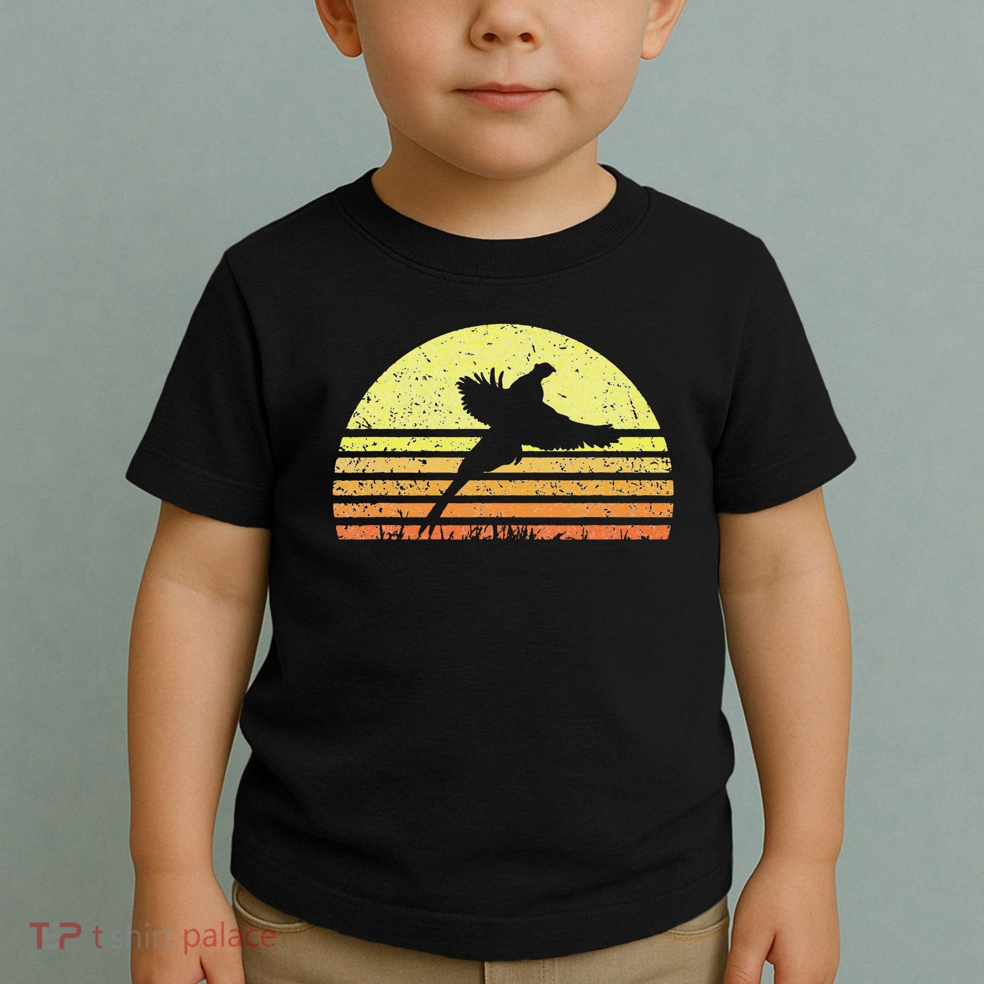 Pheasant Hunting South Dakota Upland Bird Game Hunter Retro Toddler T-Shirt