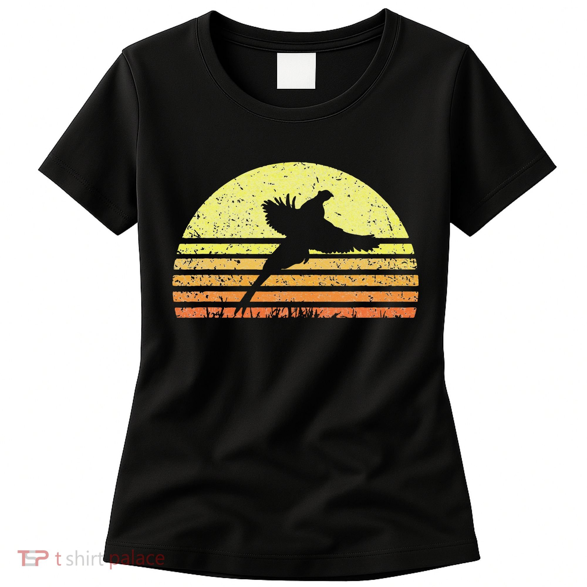 Pheasant Hunting South Dakota Upland Bird Game Hunter Retro Women's T-Shirt