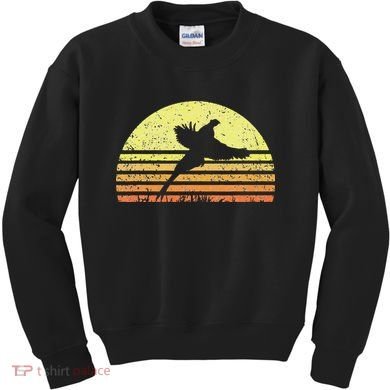 Pheasant Hunting South Dakota Upland Bird Game Hunter Retro Kids Sweatshirt