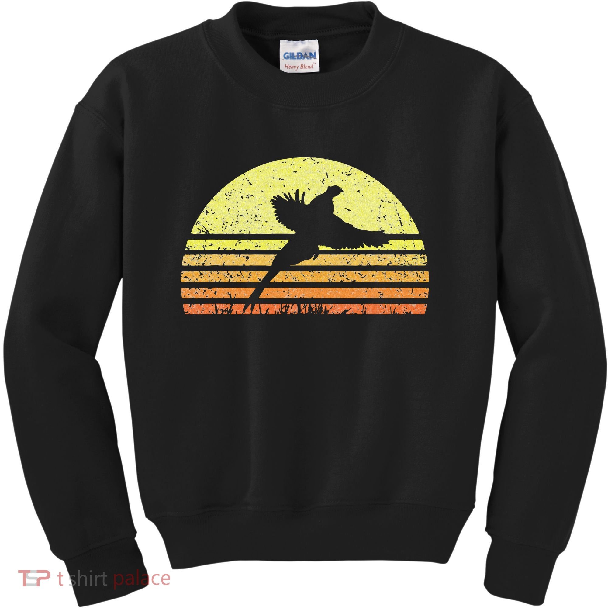 Pheasant Hunting South Dakota Upland Bird Game Hunter Retro Kids Sweatshirt